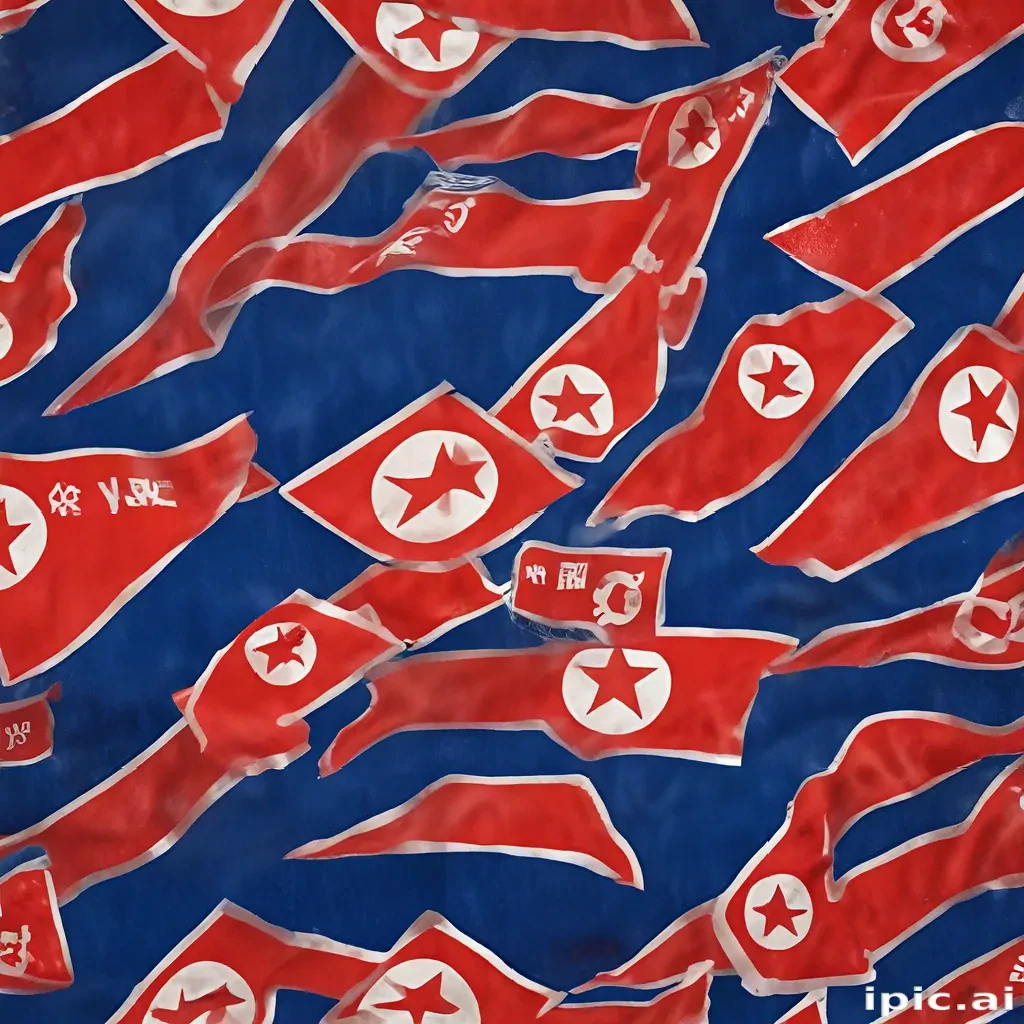 north korea flag