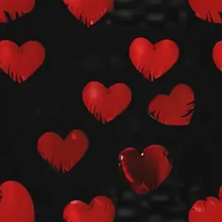 broken heart black background