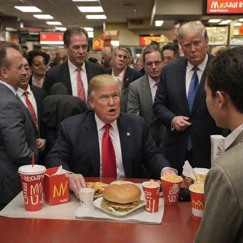 donald trump at mcdonalds