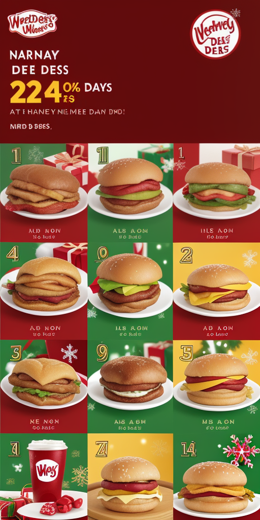 wendy's 12 days of holiday deals