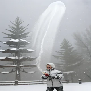 snow falling png