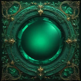 emerald green background