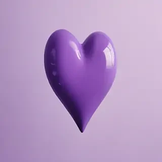 purple aesthetic heart