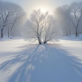 transparent snow