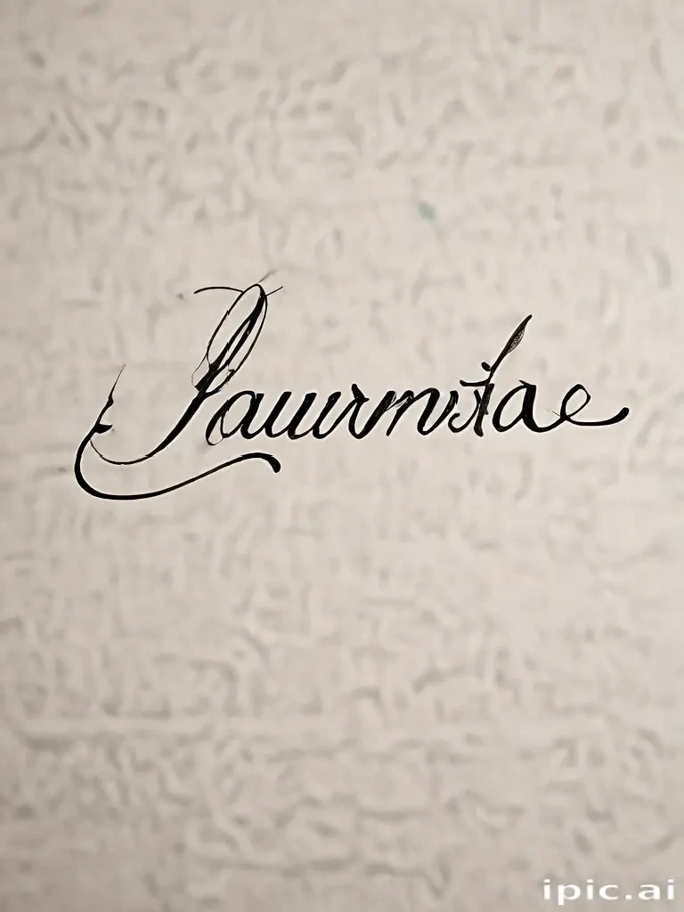 laura in cursive