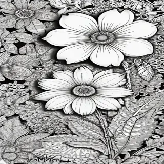 flower doodle art