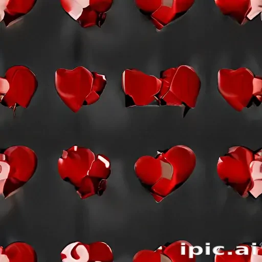 broken heart black background