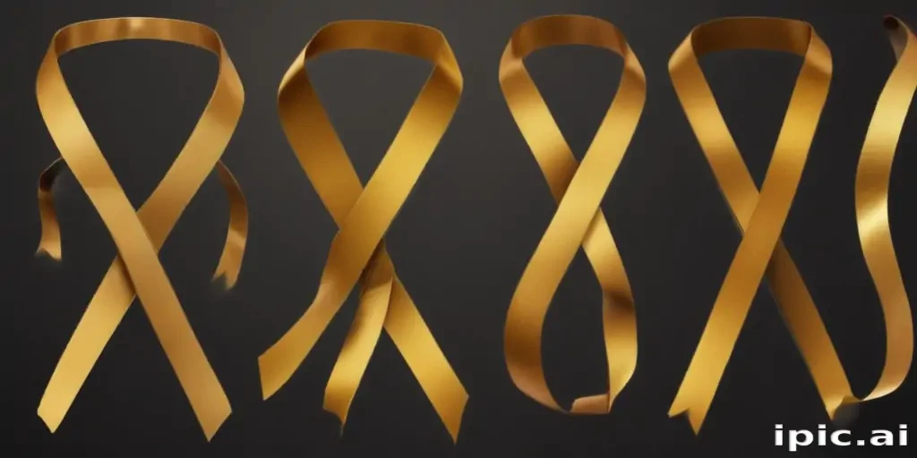 gold ribbon clipart