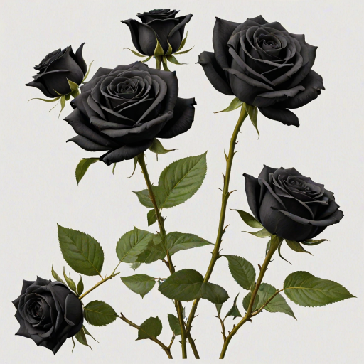 black roses png