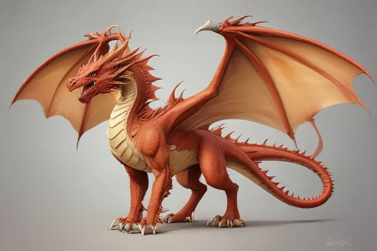 cartoon drawing of a dragon