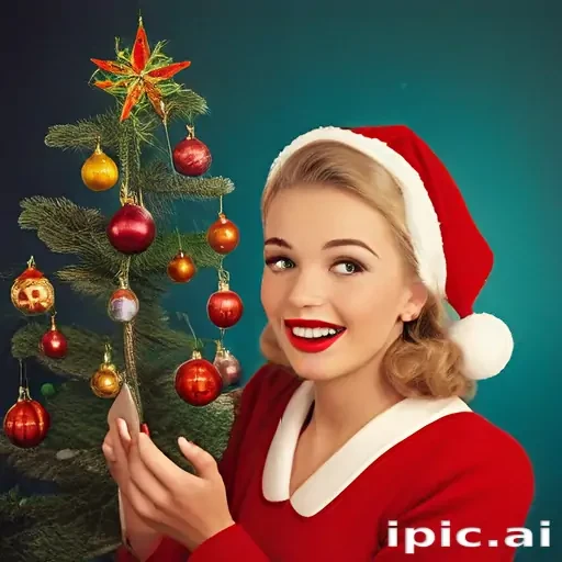 retro christmas image