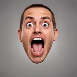 shocked face png
