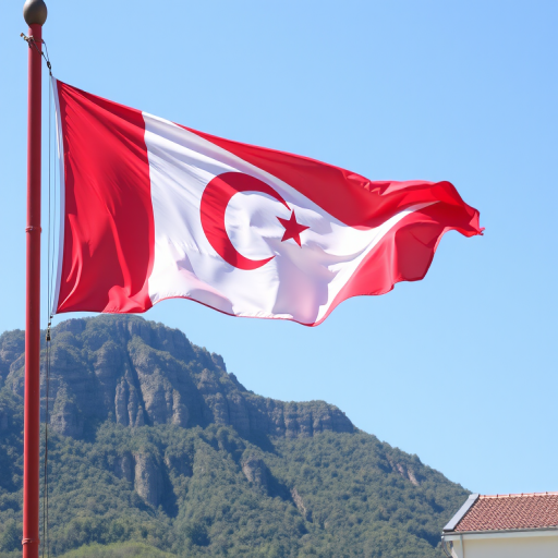 red and white flag