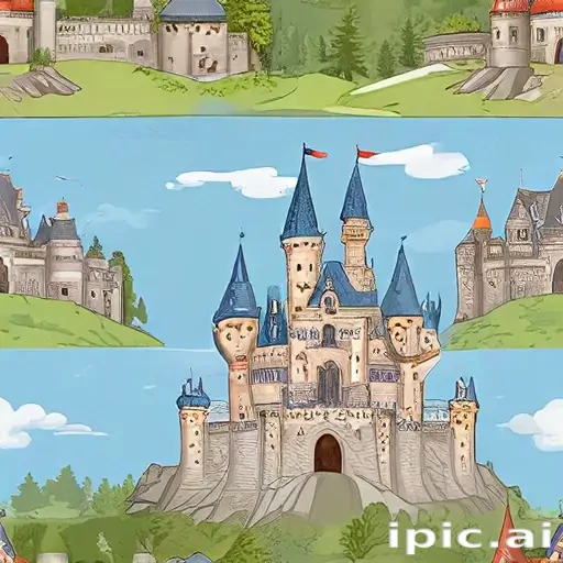 castle in cartoon