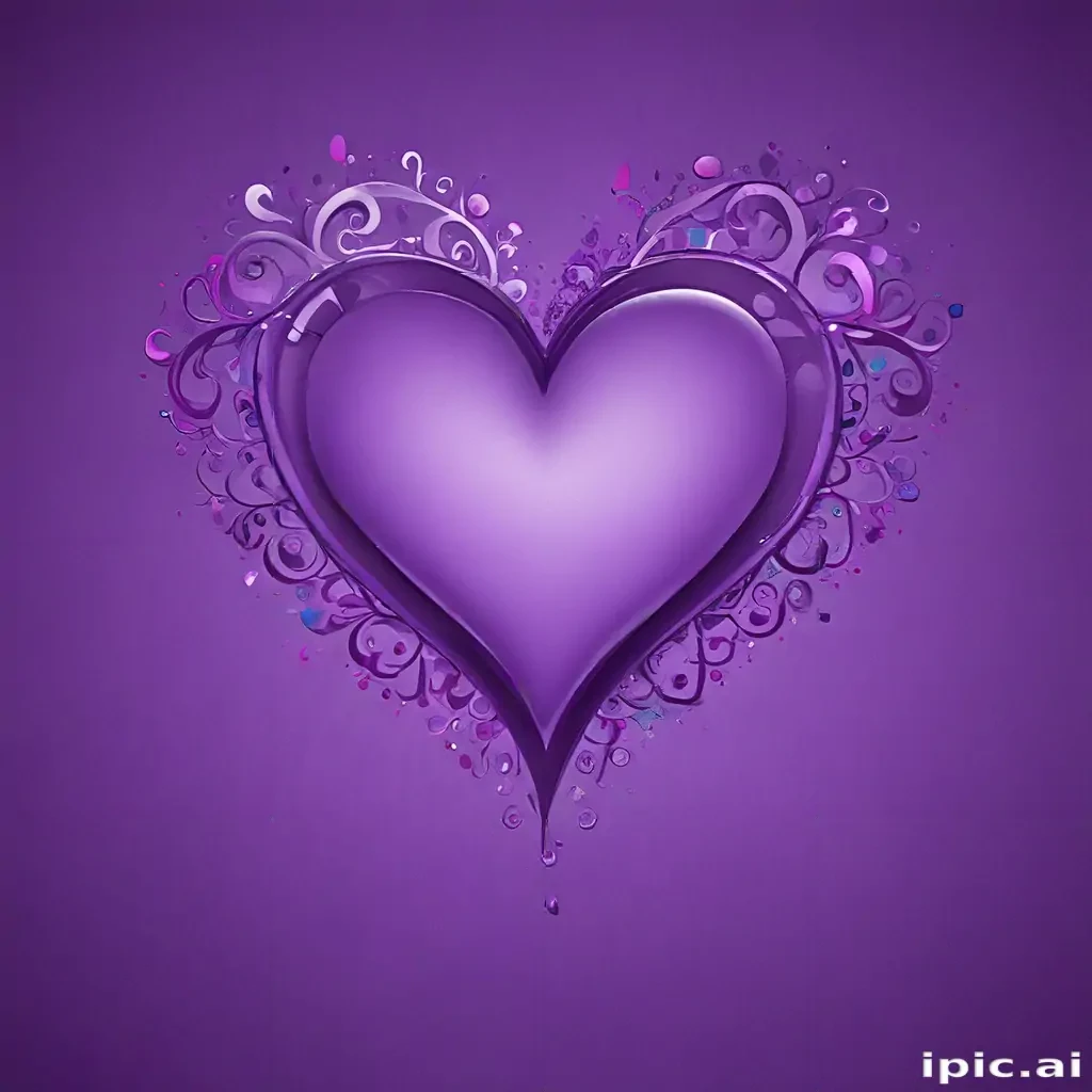 purple wallpaper heart