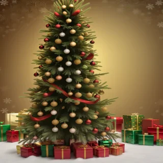 christmas trees background