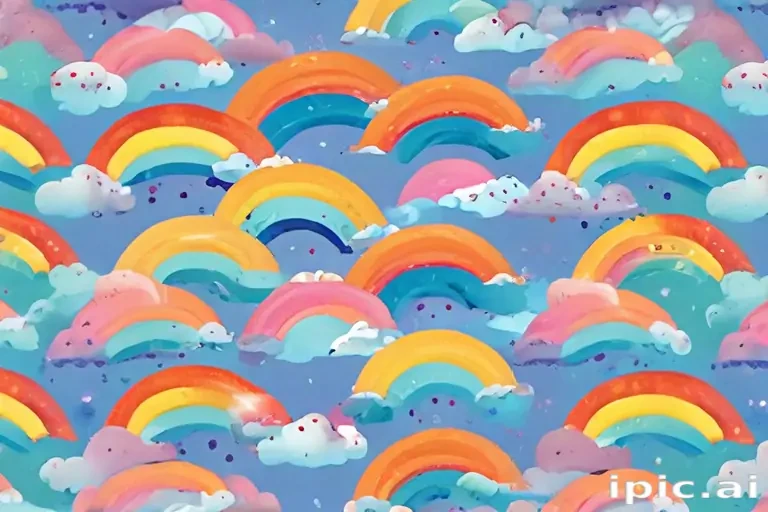 cute rainbow background