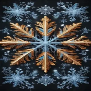 snowflake clipart free