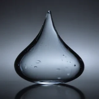transparent water drop