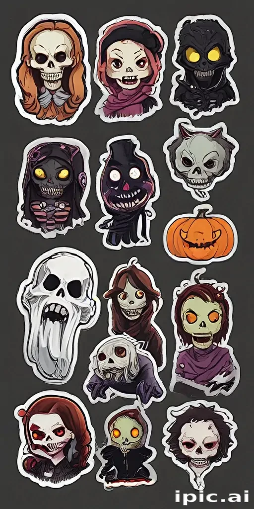 halloween stickers png