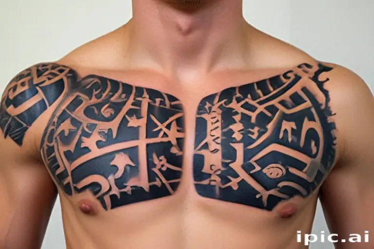 male rib tattoos