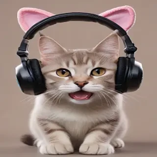 cat headphones png