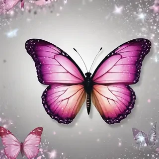 glitter butterfly wallpaper