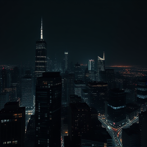 dark city background