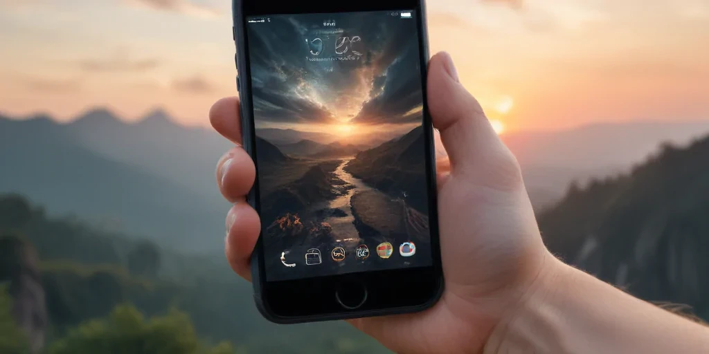 phone in hand png