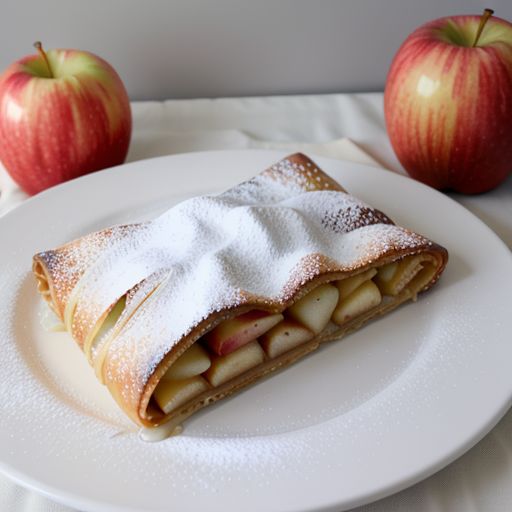 apple strudel using filo pastry