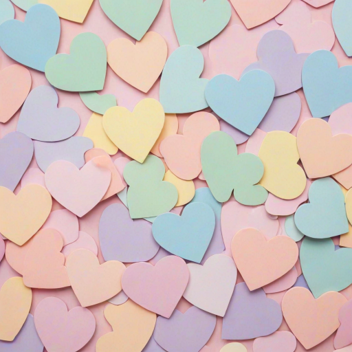 pastel heart background