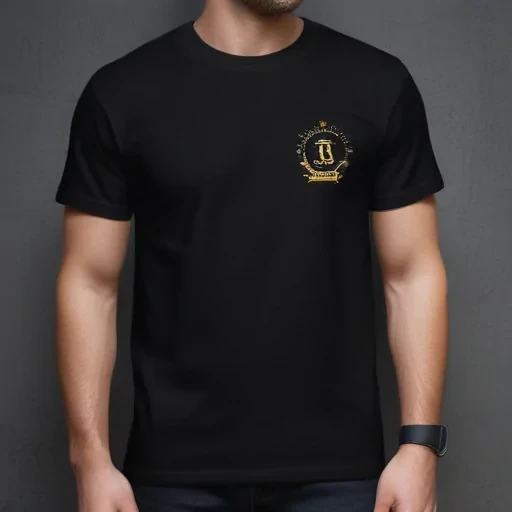 black t shirt mockup