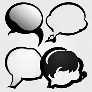 speech bubble clip art