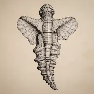 fossil drawing