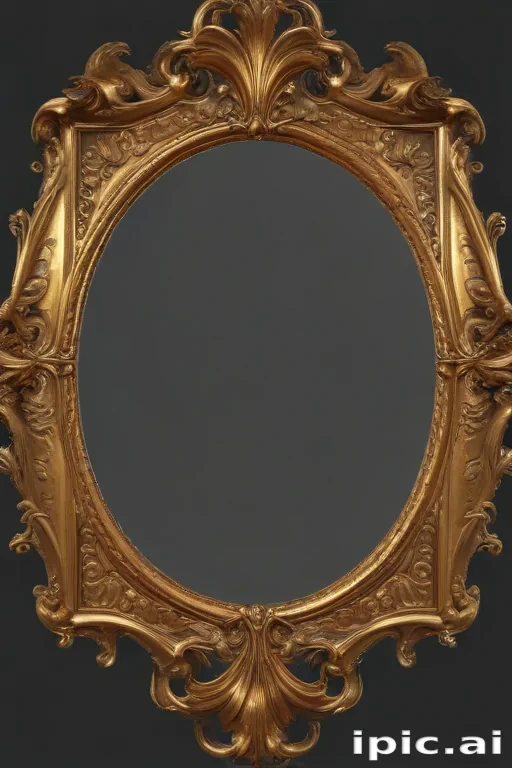 golden frame png transparent
