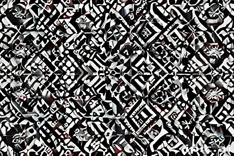 black and white patterns