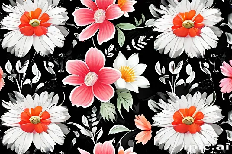 flowers clear background