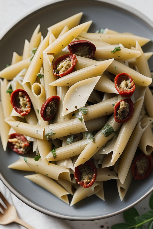pasta with artichokes and sun dried tomatoes