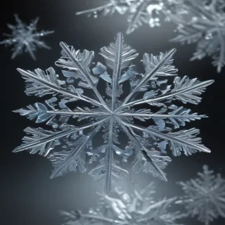 transparent snowflakes