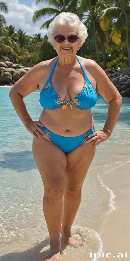 bbw granny bikini