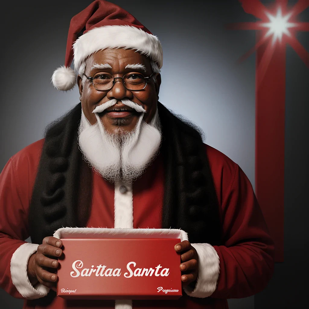 black santa png