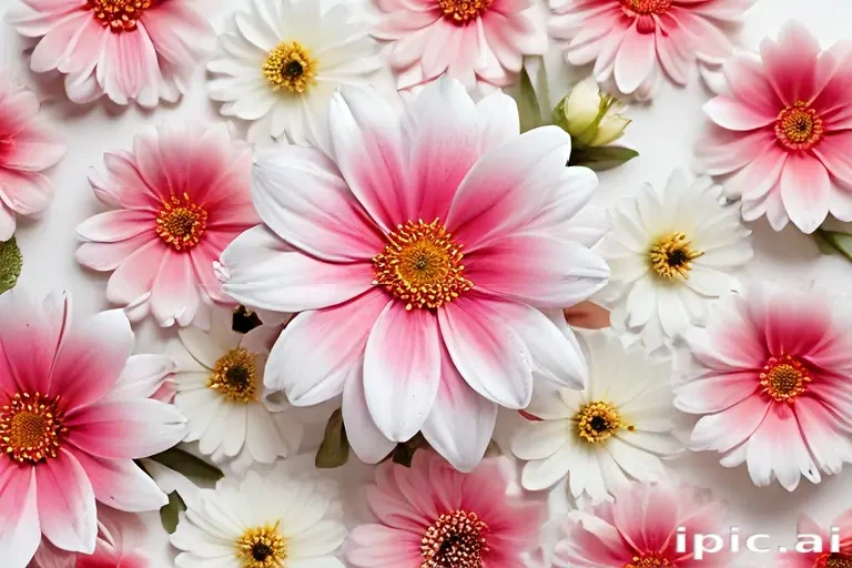 flower white bg