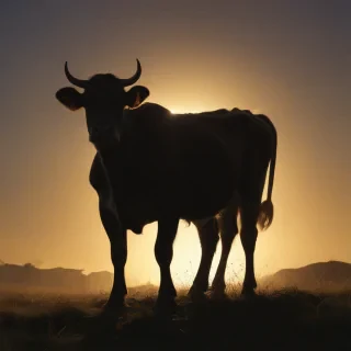 cow silhouette