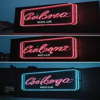 neon sign mockup
