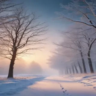 winter zoom background
