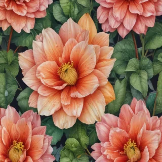 flower color drawings