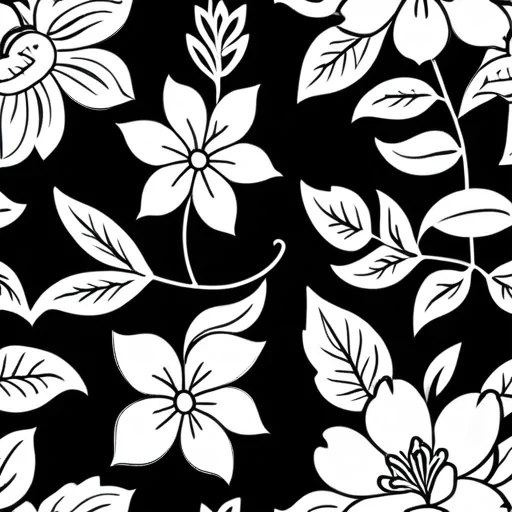 floral outline