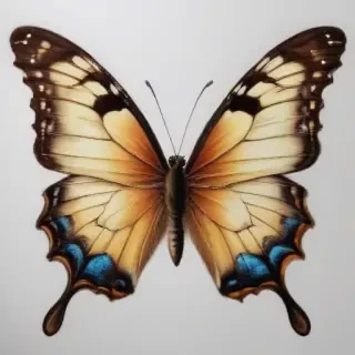 drawing butterfly