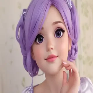 purple cute