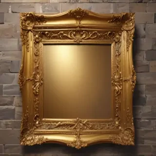 fancy gold frame